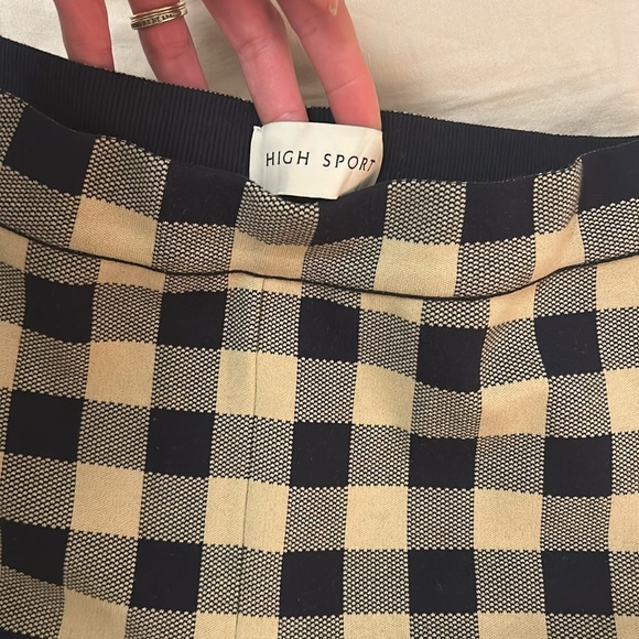 High Sport Gingham Kick Flare Pant Small - made in Italy - Picture 8 of 11